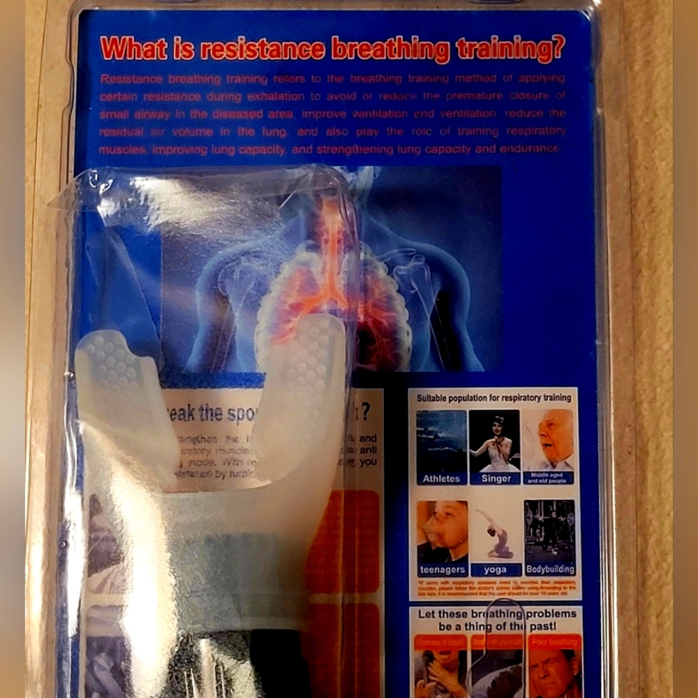 Lung strengthening exercise apparatus plus tincture and spray!Breathe Better Tdy
